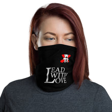 Load image into Gallery viewer, Lead with Love Neck Gaiter - We Care Tees
