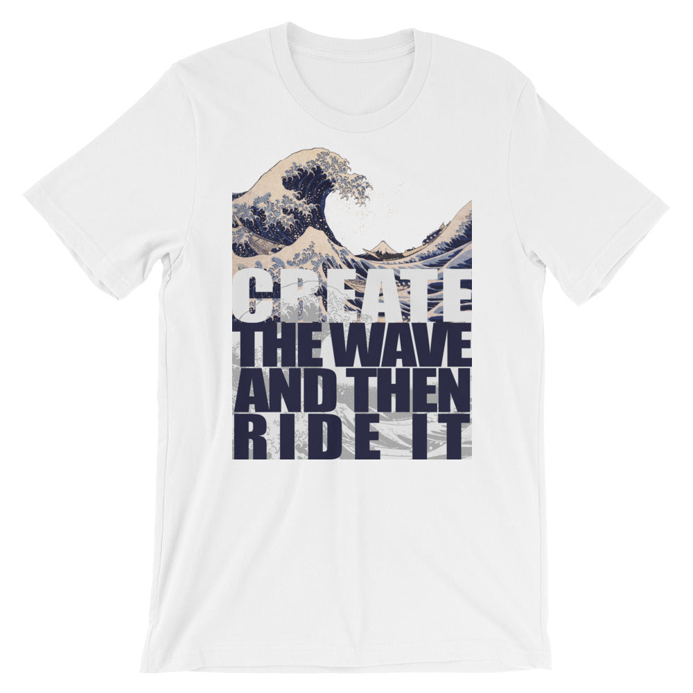 CREATE THE WAVE Short-Sleeve Unisex T-Shirt - We Care Tees