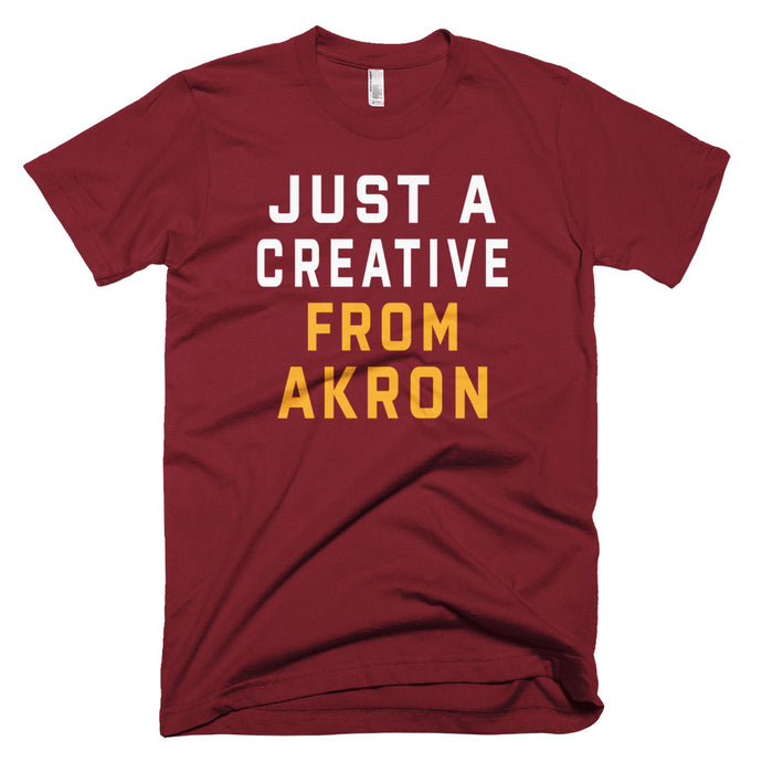 JUST A CREATIVE FROM AKRON | WINE & GOLD T-Shirt - We Care Tees