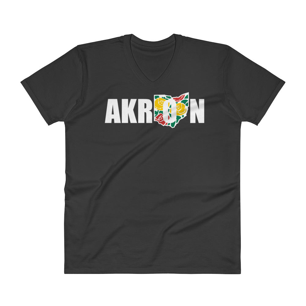 Beautiful Akron 2 V-Neck T-Shirt - We Care Tees