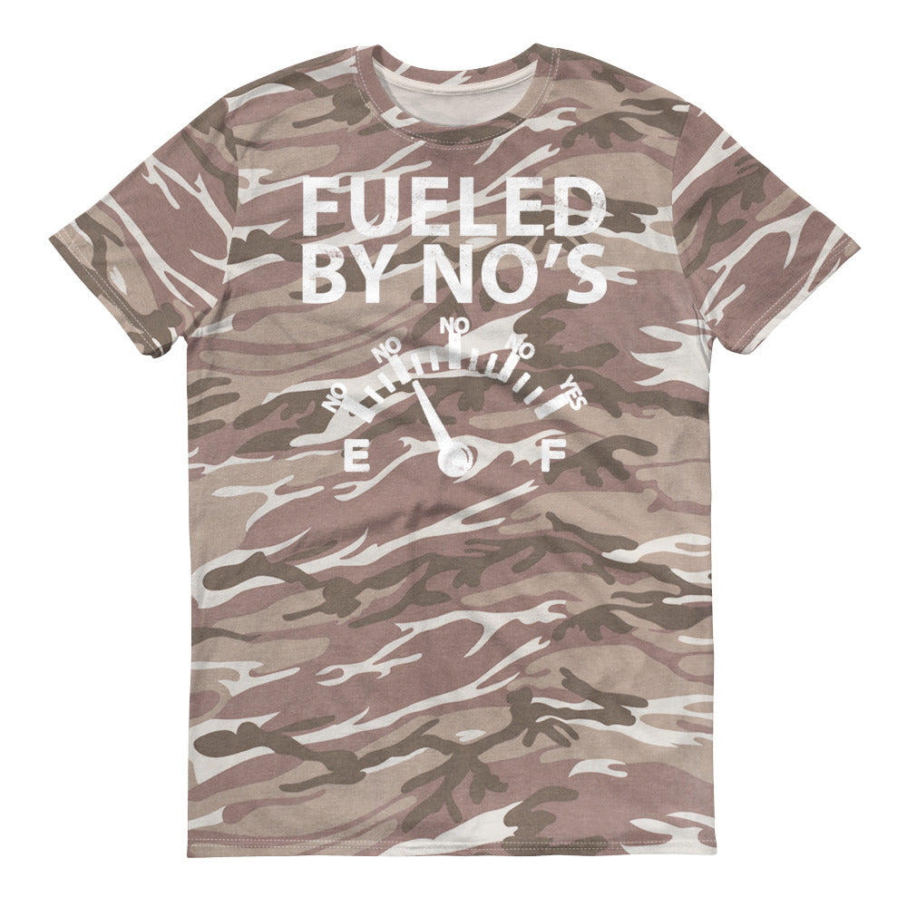 FUELED BY NO'S CAMO Short-sleeved Camouflage t-shirt - We Care Tees